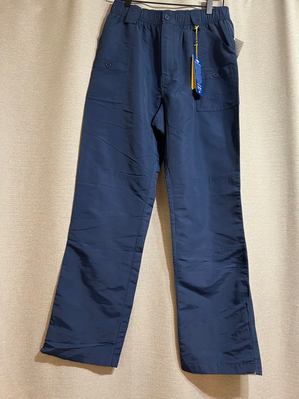 AFTCO Original Men's Utility Fishing Pants Navy 32 x 32 Outdoors Technical